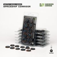 Spaceship Corridor - Battle Ready Round Bases, 25mm
