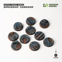 Spaceship Corridor - Battle Ready Round Bases, 25mm
