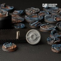Spaceship Corridor - Battle Ready Round Bases, 25mm