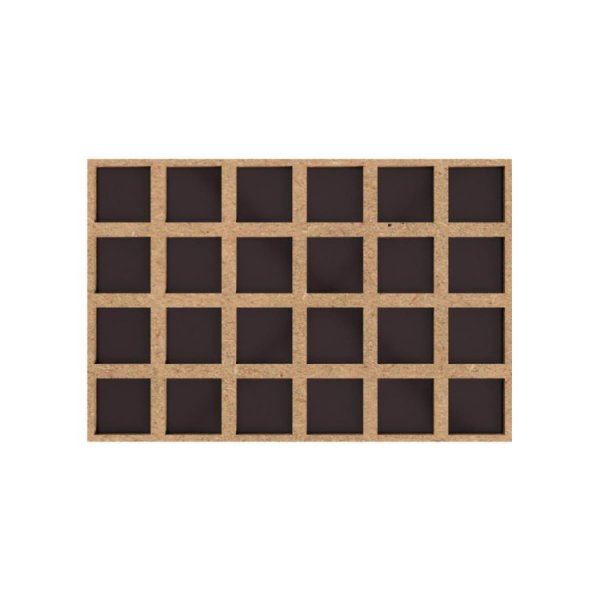 Magnetic conversion tray - 20mm to 25mm bases, 6x4