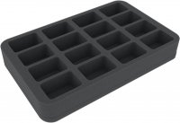 40mm Half-Size-Schaumstoffeinlage mit 16 Fächern