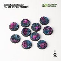 Alien Infestation - Battle Ready Round Bases, 25mm