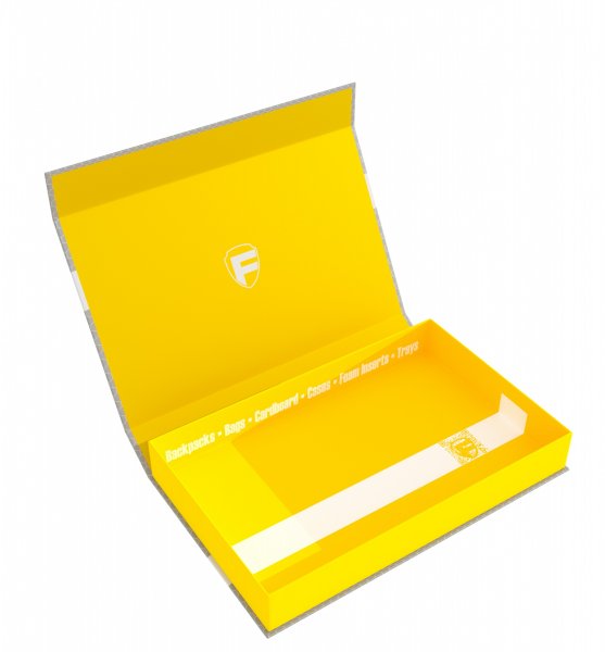 Magnetbox Half-Size 40mm gelb (leer)