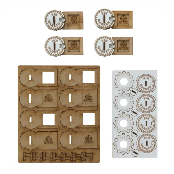 Bolt Action 3 - Unit Pin Markers (Set of x4 Markers)
