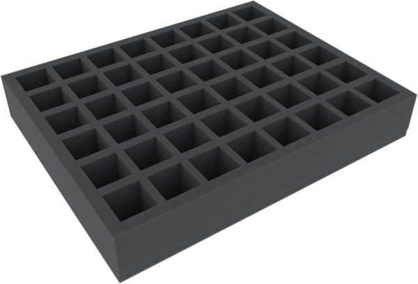 55mm Full-Size Schaumstoffeinlage mit 48 quadratischen Fächern