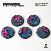 Alien Infestation - Battle Ready Round Bases, 40mm