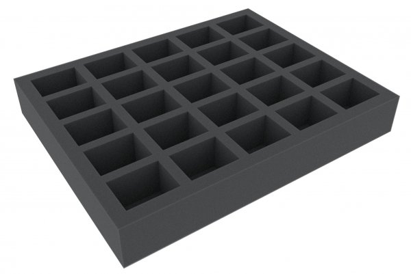 50mm Full-Size-Schaumstoffeinlage mit 25 Fächern