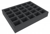 50mm Full-Size-Schaumstoffeinlage mit 25 Fächern