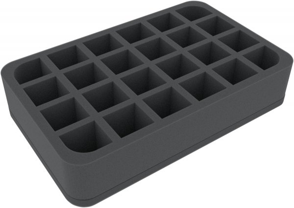 55mm Half-Size Schaumstoffeinlage mit 24 Fächern