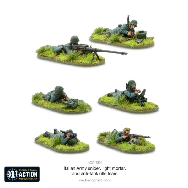 Italian Army Sniper, light Mortar and Anti-Tank Rifle Teams