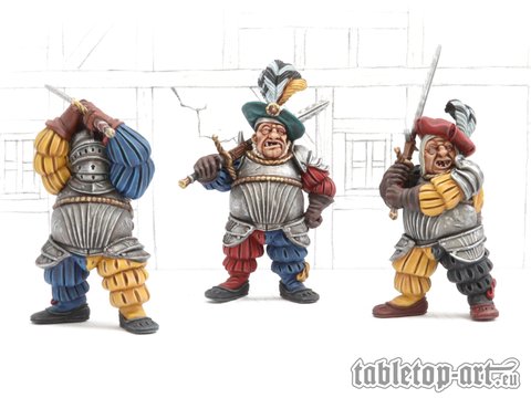 Landsknechts Ogres with Flamberge Set