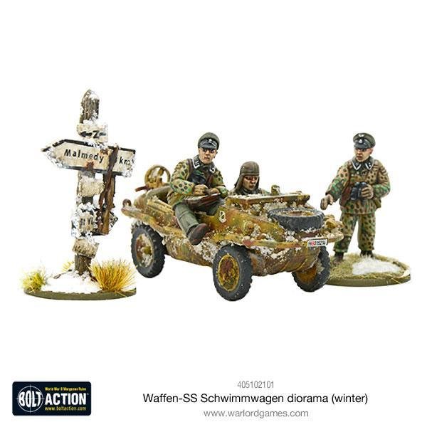 Waffen SS Schwimmwagen diorama (winter)