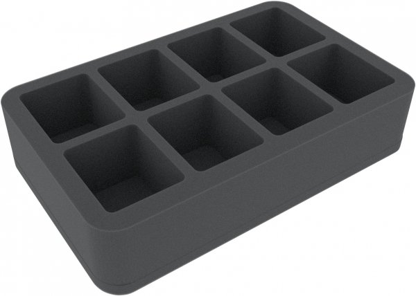 60mm Half-Size-Schaumstoffeinlage mit 8 Fächern