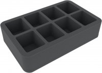 60mm Half-Size-Schaumstoffeinlage mit 8 Fächern