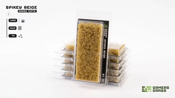 Spikey Beige 12mm Tufts