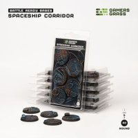 Spaceship Corridor - Battle Ready Round Bases, 40mm