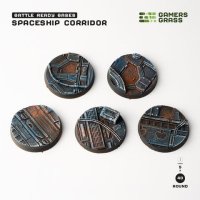 Spaceship Corridor - Battle Ready Round Bases, 40mm