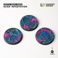 Alien Infestation - Battle Ready Round Bases, 50mm