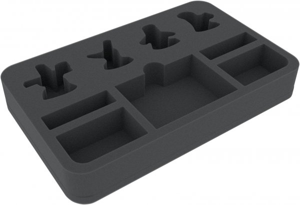 40mm Schaumstoffeinlage für Warhammer Underworlds: Shadespire - Die Auserwählten Äxte