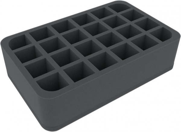 70mm Half-Size-Schaumstoffeinlage mit 24 Fächern