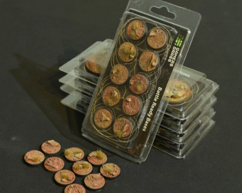 Battle Ready Bases - Badlands - Round, 25mm
