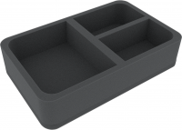 60mm Half-Size-Schaumstoffeinlage mit 3 Fächern