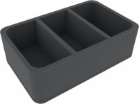85mm Half-Size-Schaumstoffeinlage mit 3 Fächern