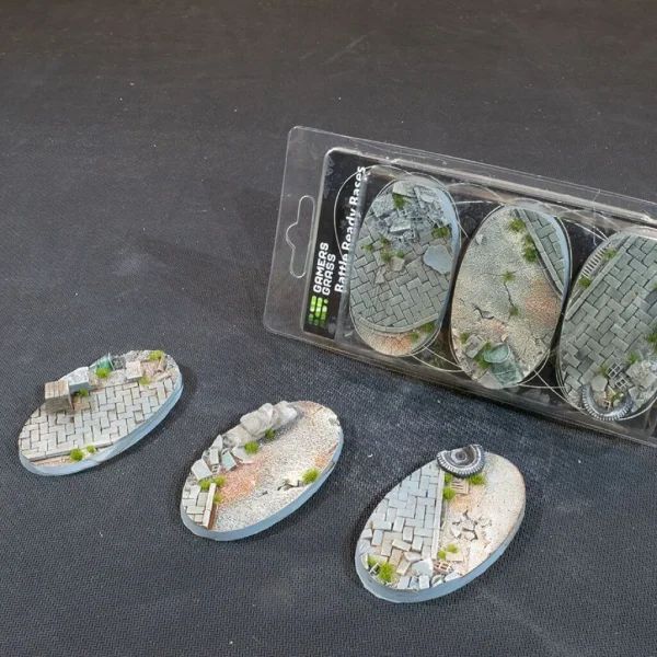 Battle Ready Bases - Urban Warfare - Oval, 75mm (3)