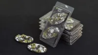 Battle Ready Bases - Winter - Oval, 90mm (2)