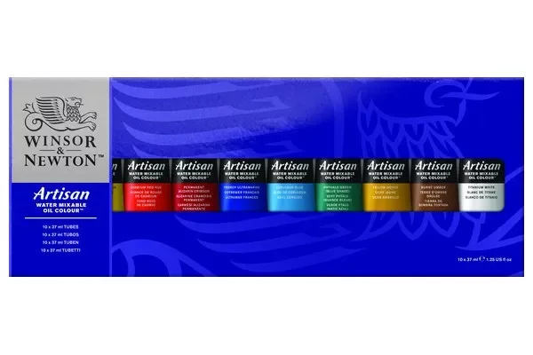 Winsor & Newton Artisan Water Mixable Oil Colour - 10x 37ml Tubes