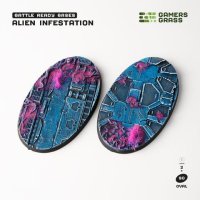 Alien Infestation - Battle Ready Oval Bases, 90mm