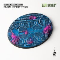 Alien Infestation - Battle Ready Oval Bases, 120mm