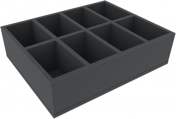 90mm Full-Size Schaumstoffeinlage mit 8 Fächern