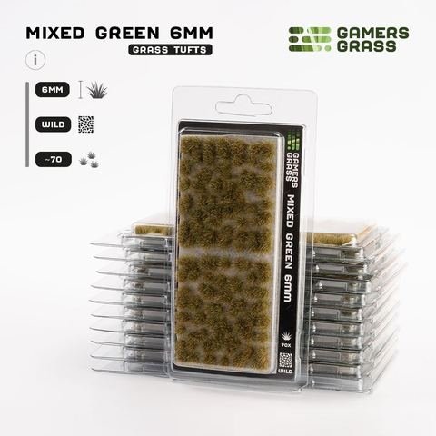 Mixed Green 6mm Tufts