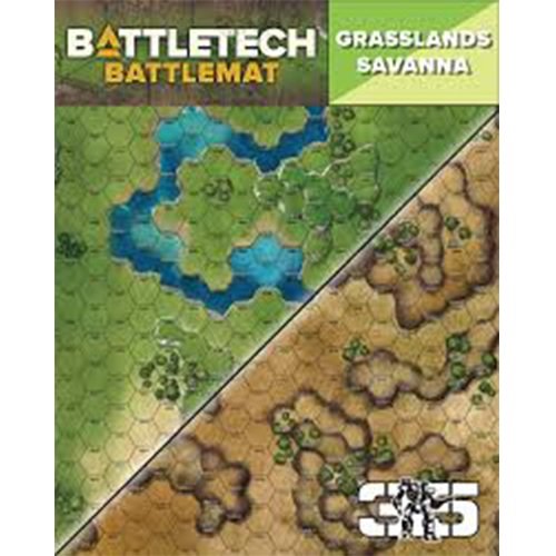 BattleTech - Savannah / Grasslands D Battlemat
