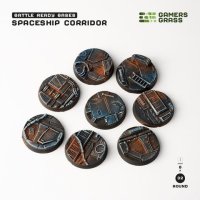 Spaceship Corridor - Battle Ready Round Bases, 32mm