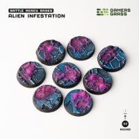 Alien Infestation - Battle Ready Round Bases, 32mm