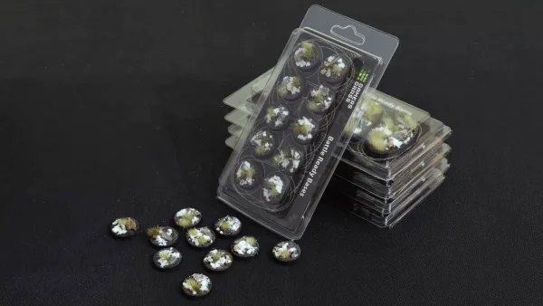 Battle Ready Bases - Winter - Round, 25mm (10)