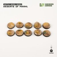 Battle Ready Bases - Deserts of Maahl - Round, 25mm