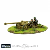 Waffen SS 75mm PaK 40 anti-tank gun