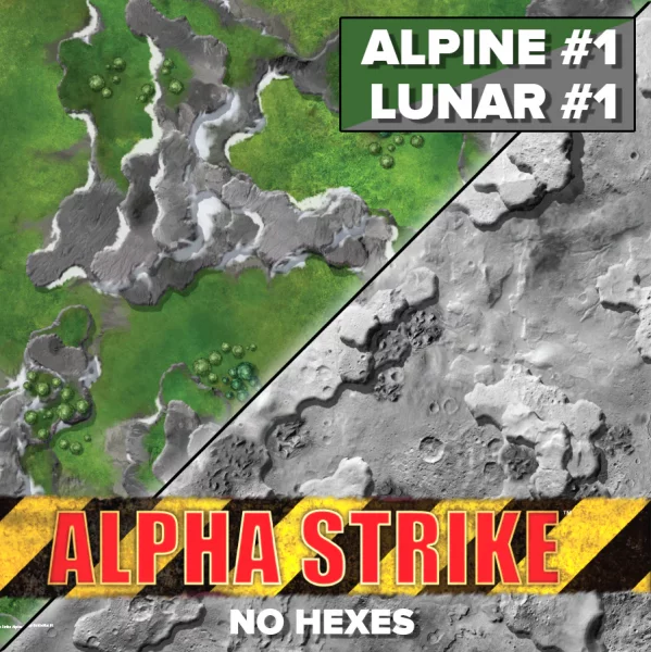 BattleTech - Battlemat: Alpine #1 / Lunar #1