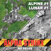 BattleTech - Battlemat: Alpine #1 / Lunar #1