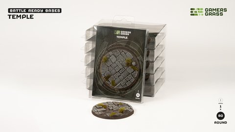 Temple - Battle Ready Round Bases, 80mm