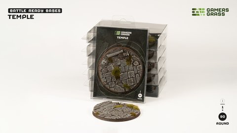 Temple - Battle Ready Round Bases, 90mm