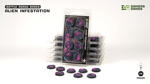 Alien Infestation - Battle Ready Round Bases, 28mm