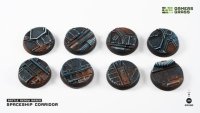 Spaceship Corridor - Battle Ready Round Bases, 28mm