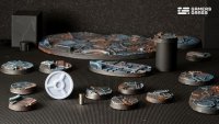 Spaceship Corridor - Battle Ready Round Bases, 28mm
