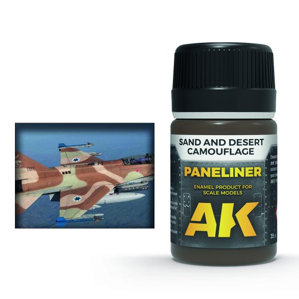 AK2073 - Paneliner for Sand and Desert Camouflage, 35ml