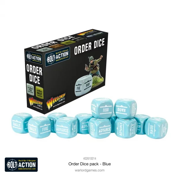 Bolt Action - Order Dice - Blue