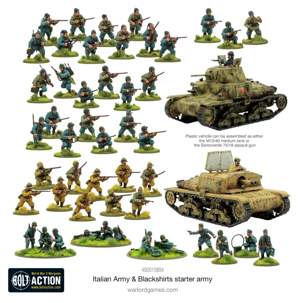 Italian Army & Blackshirts - Bolt Action Starter Army